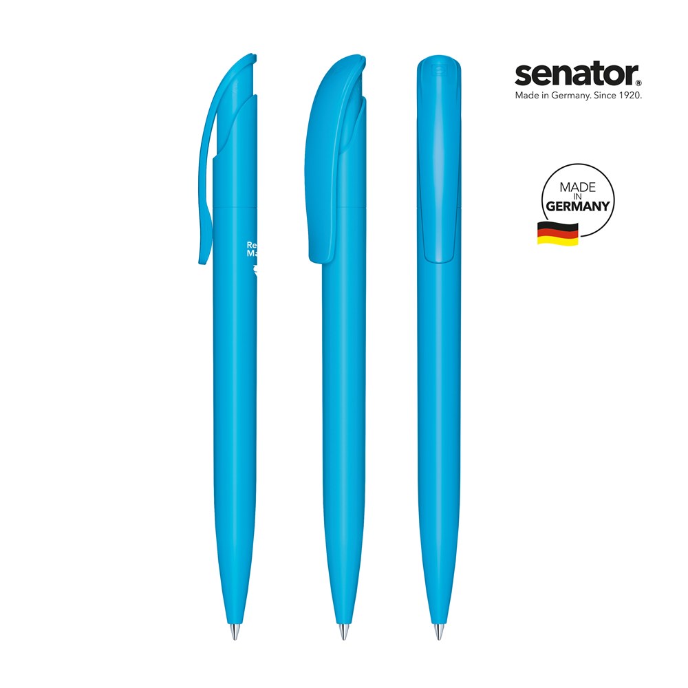 senator® Challenger  Matt Recycled Druckkugelschreiber - blauw 279