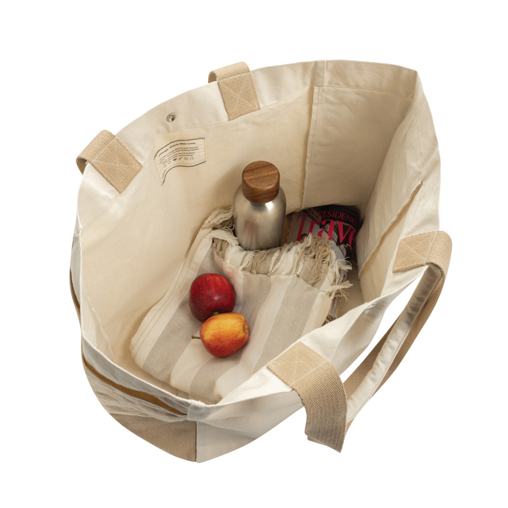 BEAU AWARE™ 400gsm recycled canvas all-round shopper