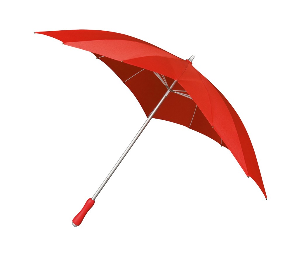 FALCONE - Hartvormige paraplu registered design - Handopening - Windproof - 110 cm - Rood