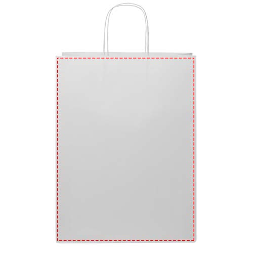 Papieren tas 120 g/m2 gemaakt van kraftpapier met gedraaide handgrepen - 31 x 12 x 41 cm
