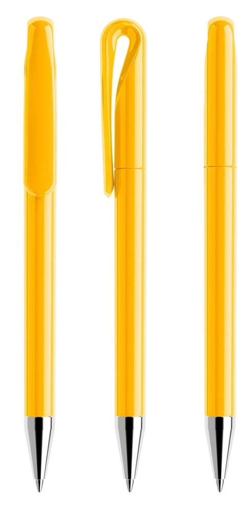 Prodir DS1TPC Polished with Chrome Metal Nose-Cone - Yellow polished