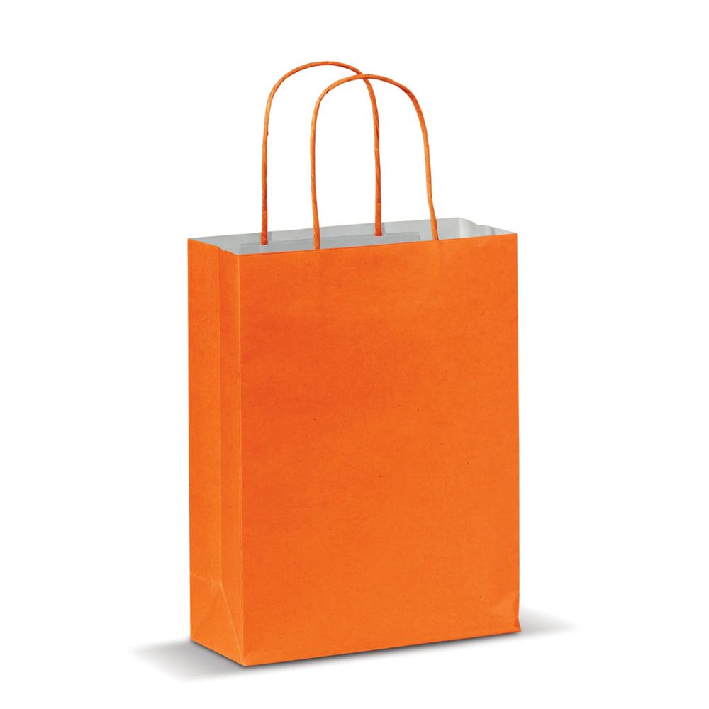 Draagtas papier klein 120g/m² - Oranje