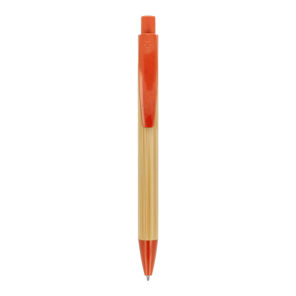 Ball pen bamboe met tarwestro