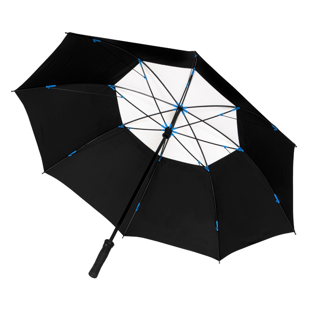 FALCONE - ECO - Handopening - Windproof - 130 cm - Zwart/wit