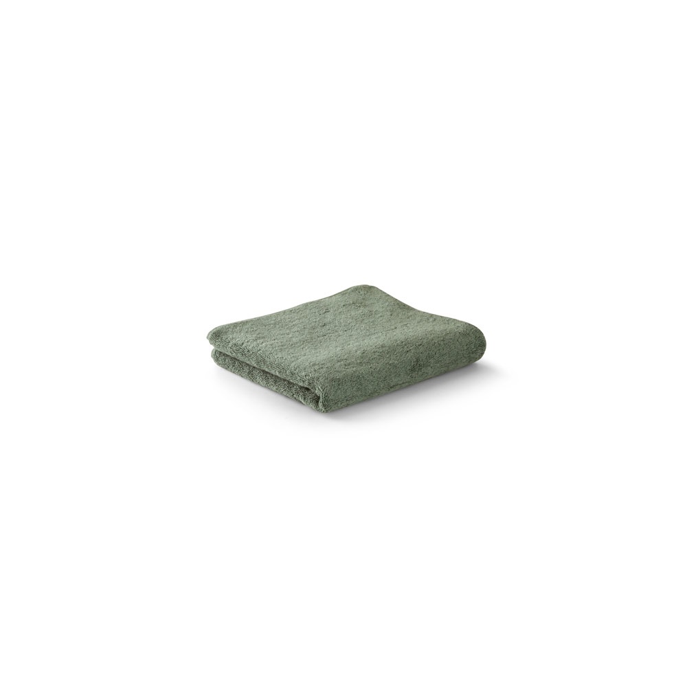 BARDEM S. Handdoek (350 g/m²) van katoen (82%) en gerecycleerd katoen (18%) - Donkergroen