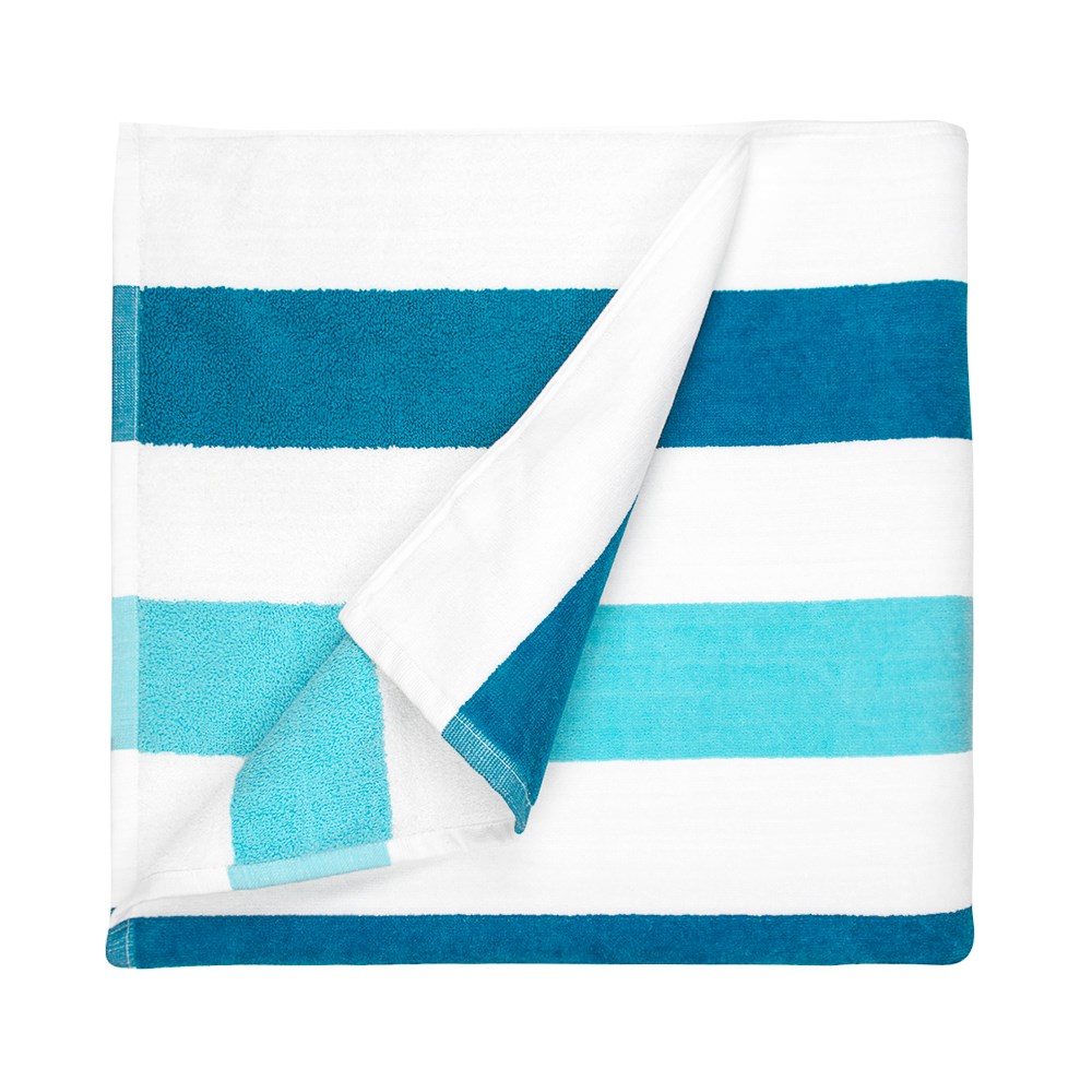 Beach Towel Stripe - Benzine/Mint