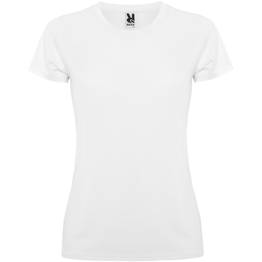Montecarlo 150 g/m² sportshirt met korte mouwen voor dames - Wit