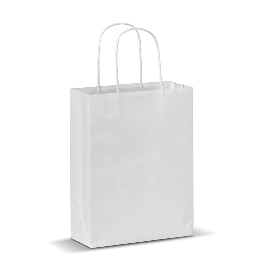 Draagtas papier klein 120g/m² - Wit