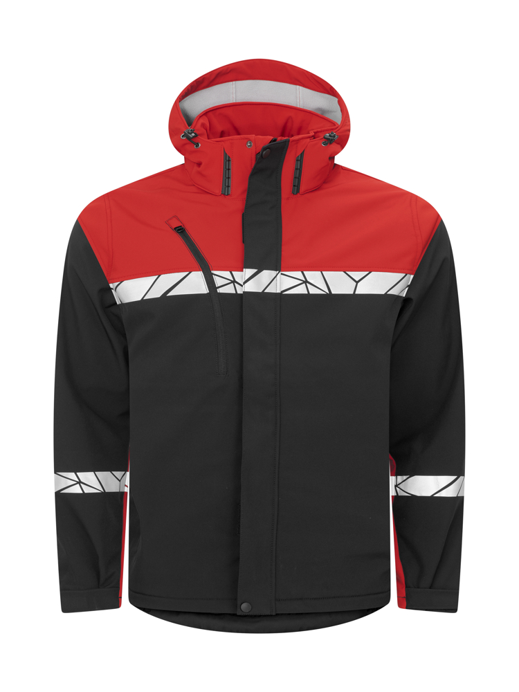 7400 SOFTSHELL - zwart/rood
