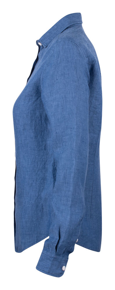 Cutter & Buck - Summerland Linen Shirt Dames Dream blauw XL