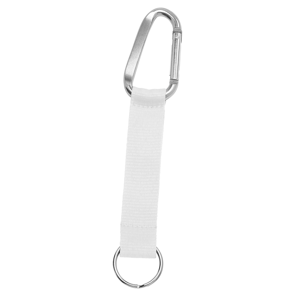 Korte keycord "Duo" - wit/zilver