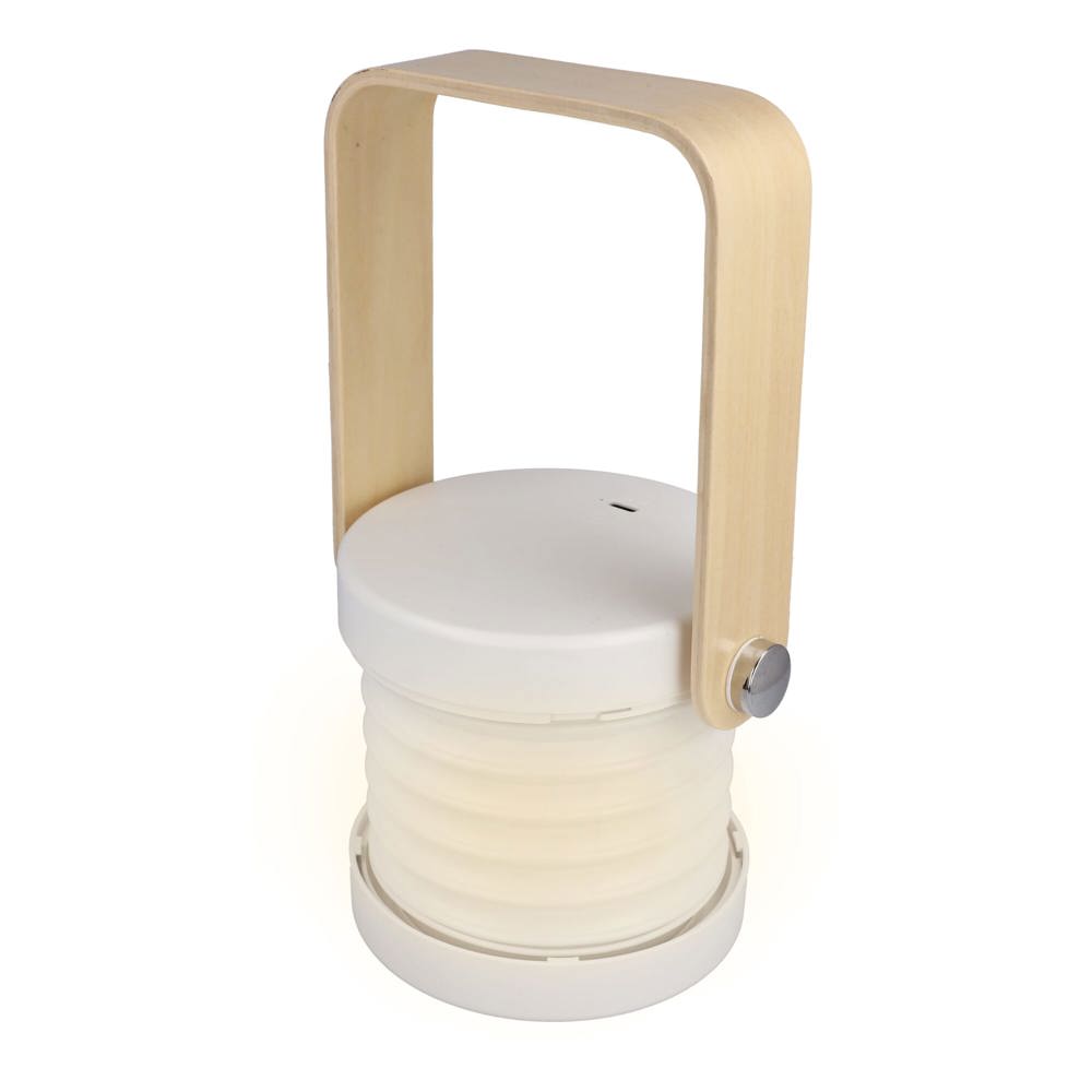 Coollux multifunctionele LED-lamp met bamboe handvat