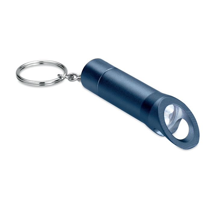 LITOP - Metalen sleutelhanger met LED - Marineblauw