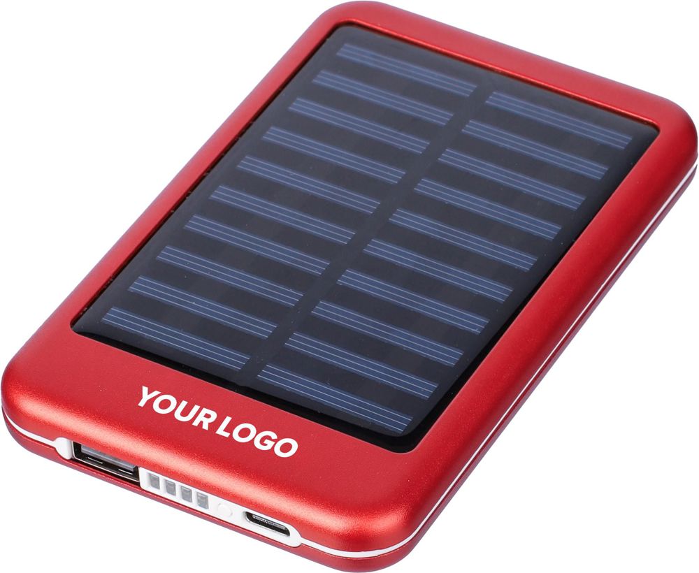 Powerbank Tycho | Aluminium | Solar | 4.000 mAh