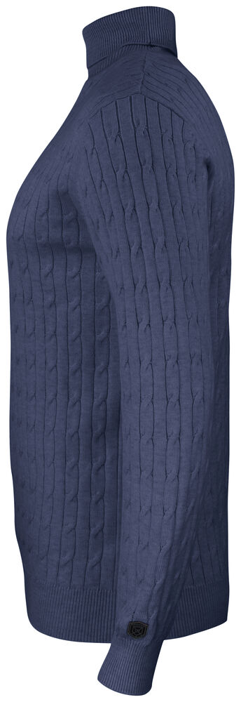 Cutter & Buck - Blakely Rollerneck Heren Navy Mélange 4XL