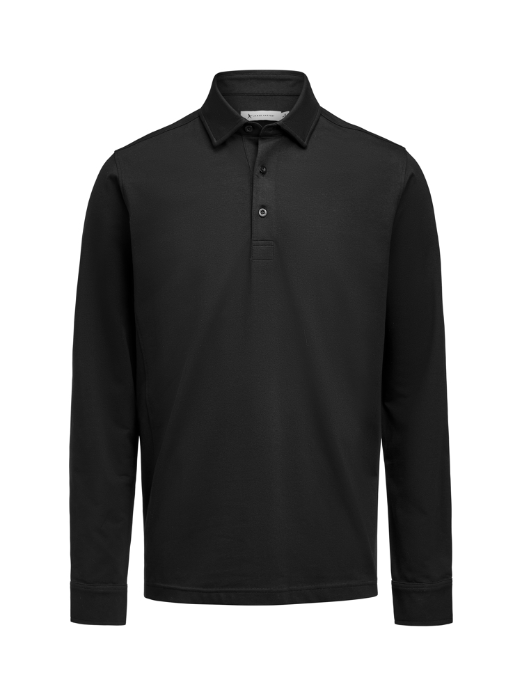American Supreme Polo L/S Polo Heren - Zwart