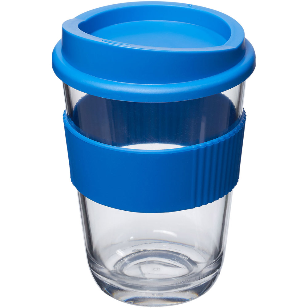 Americano® Cortado 300 ml beker met grip - middenblauw