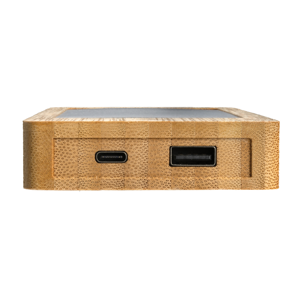 Sunwick 10.000 mAh bamboe solar powerbank