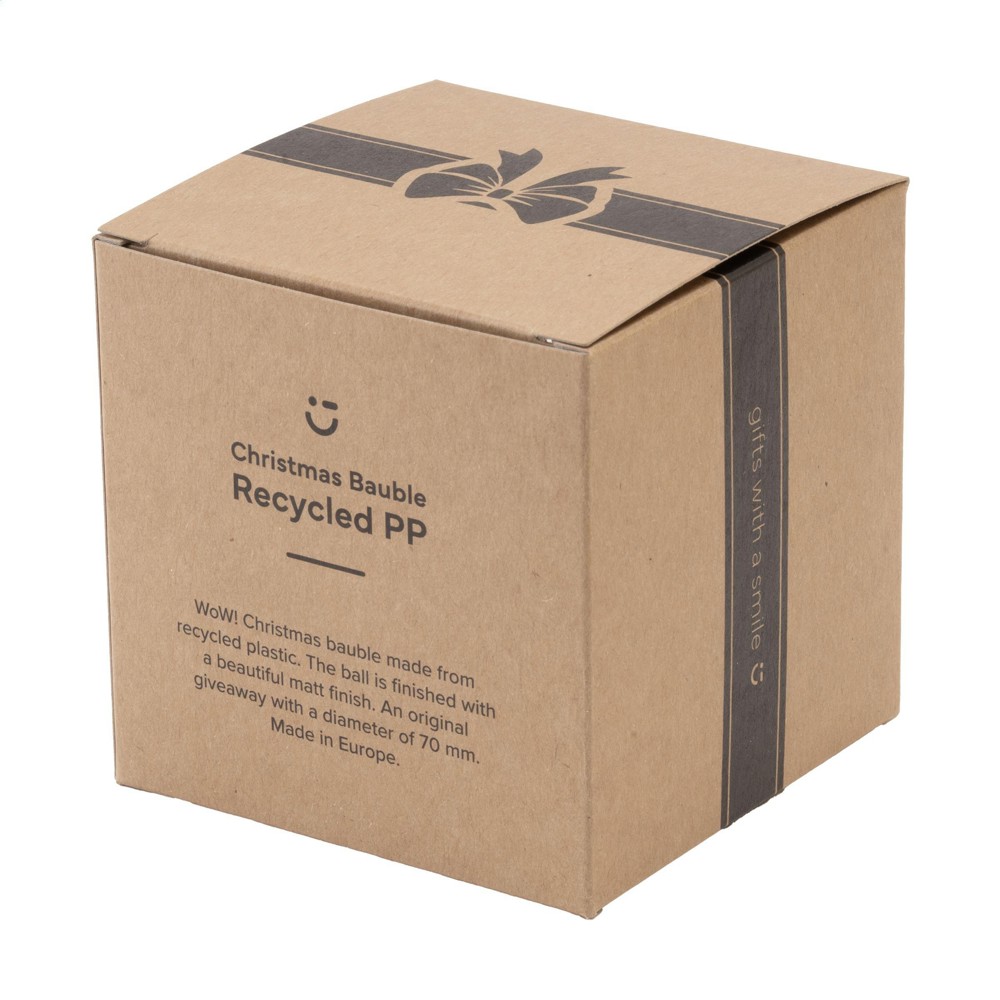 Kerstbal Ø 7cm Recycled PP Box - Made in Europe