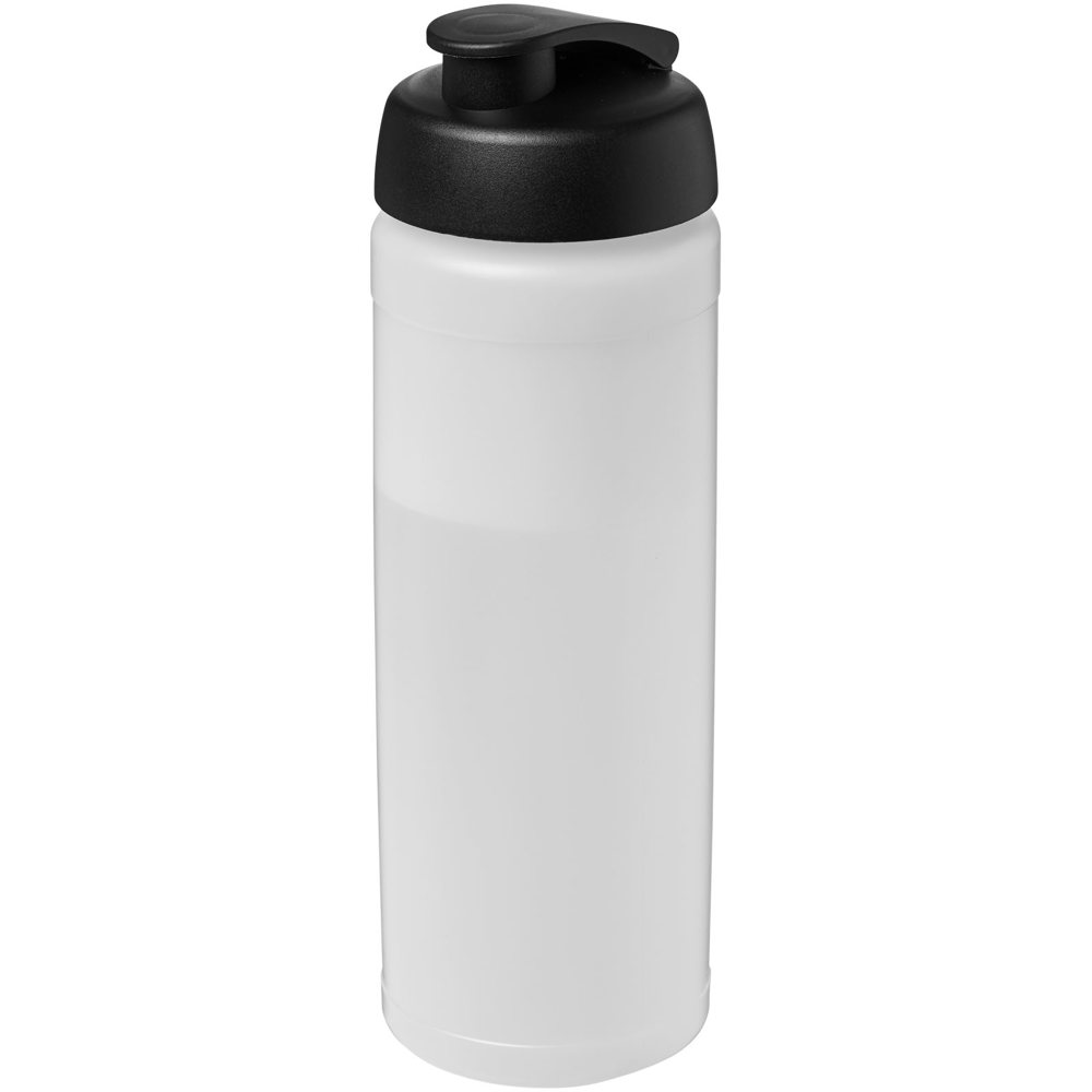 Baseline® Plus 750 ml sportfles met flipcapdeksel - Transparent, Zwart
