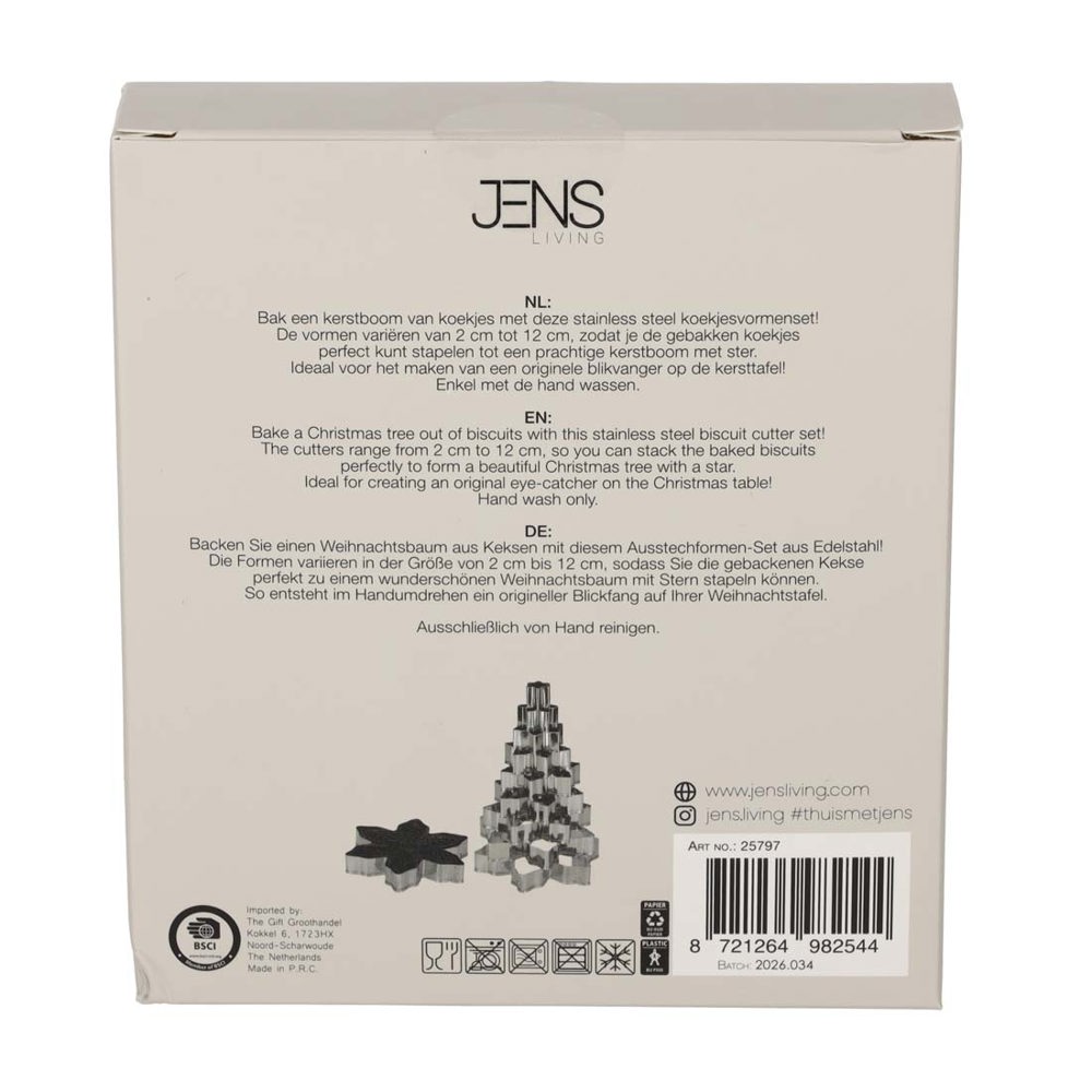 JENS Living Koekjesvormen Kerstboom