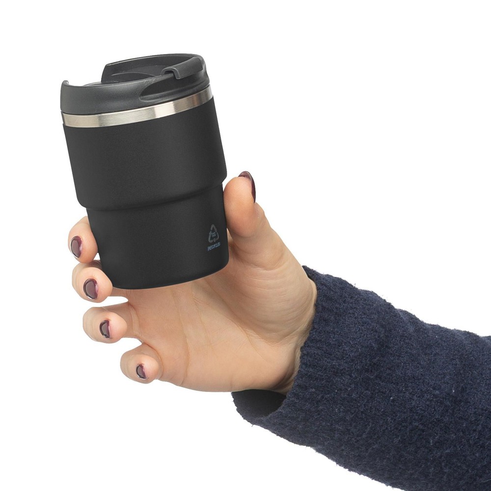?Gerecycled roestvrijstalen dubbelwandige drinkbeker (175 ml) Oli