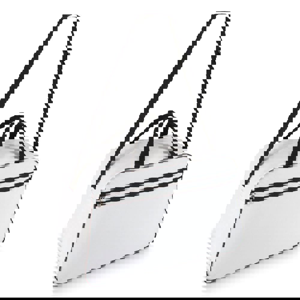 600D gerecycled PET sport- en reistas 48 x 25 x 28 cm 30 L - Wit / Zwart