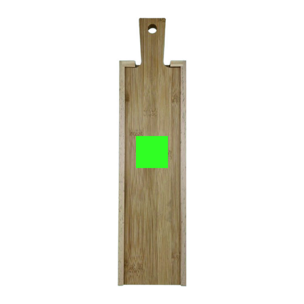 Wijnkist met schuifdeksel plank 1-vaks