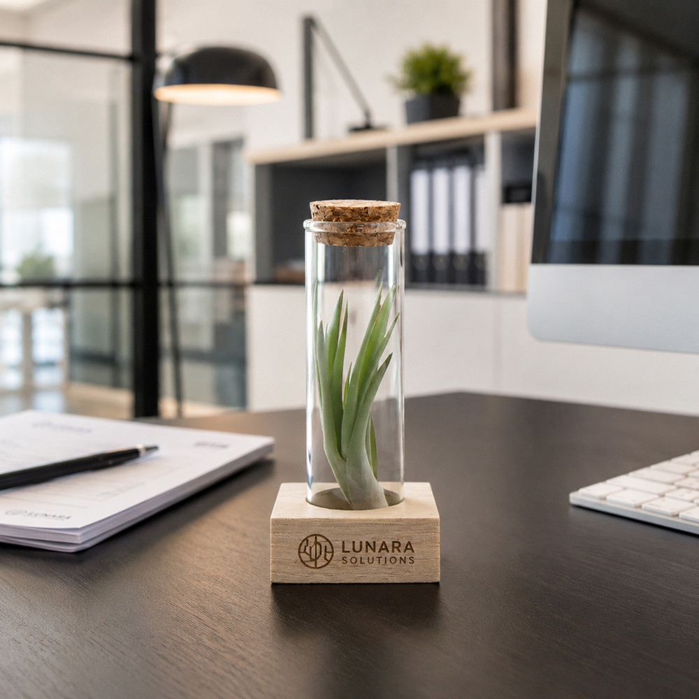 Airplant - Single tube & wood