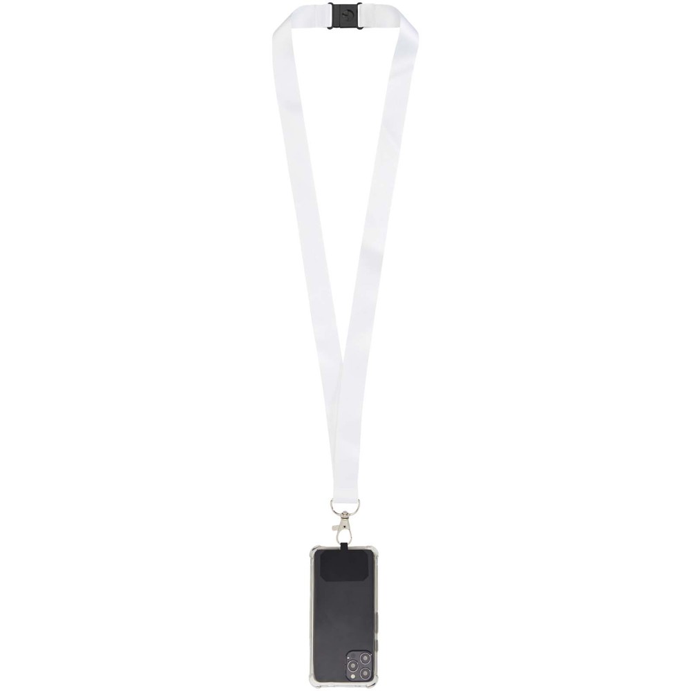 Addie sublimatie lanyard met telefoonhouder en veiligheidssluiting
