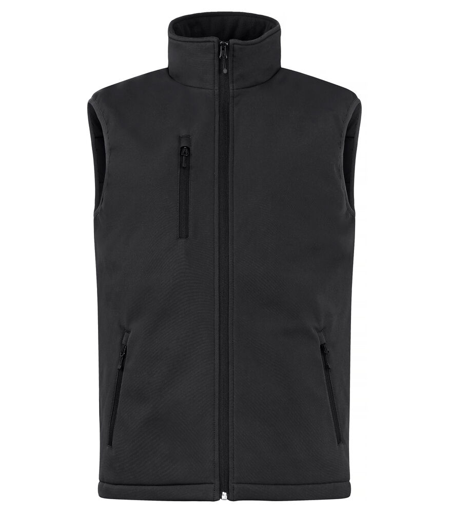 Clique - Padded Softshell Vest - Zwart