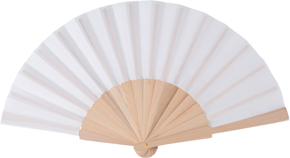 Handwaaier Rosanne | Gerecycled stof | Houten handvat