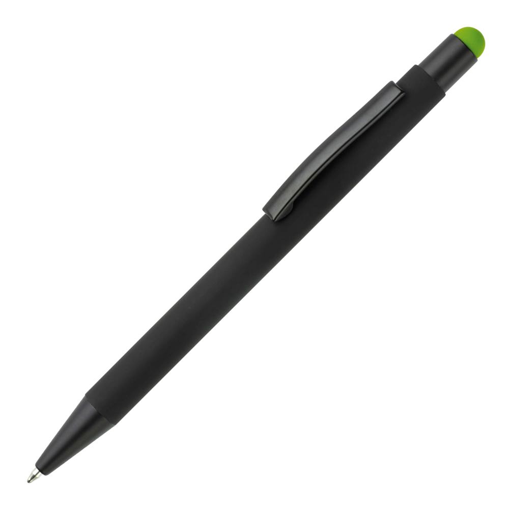 Balpen New York stylus metaal - Zwart / Lichtgroen