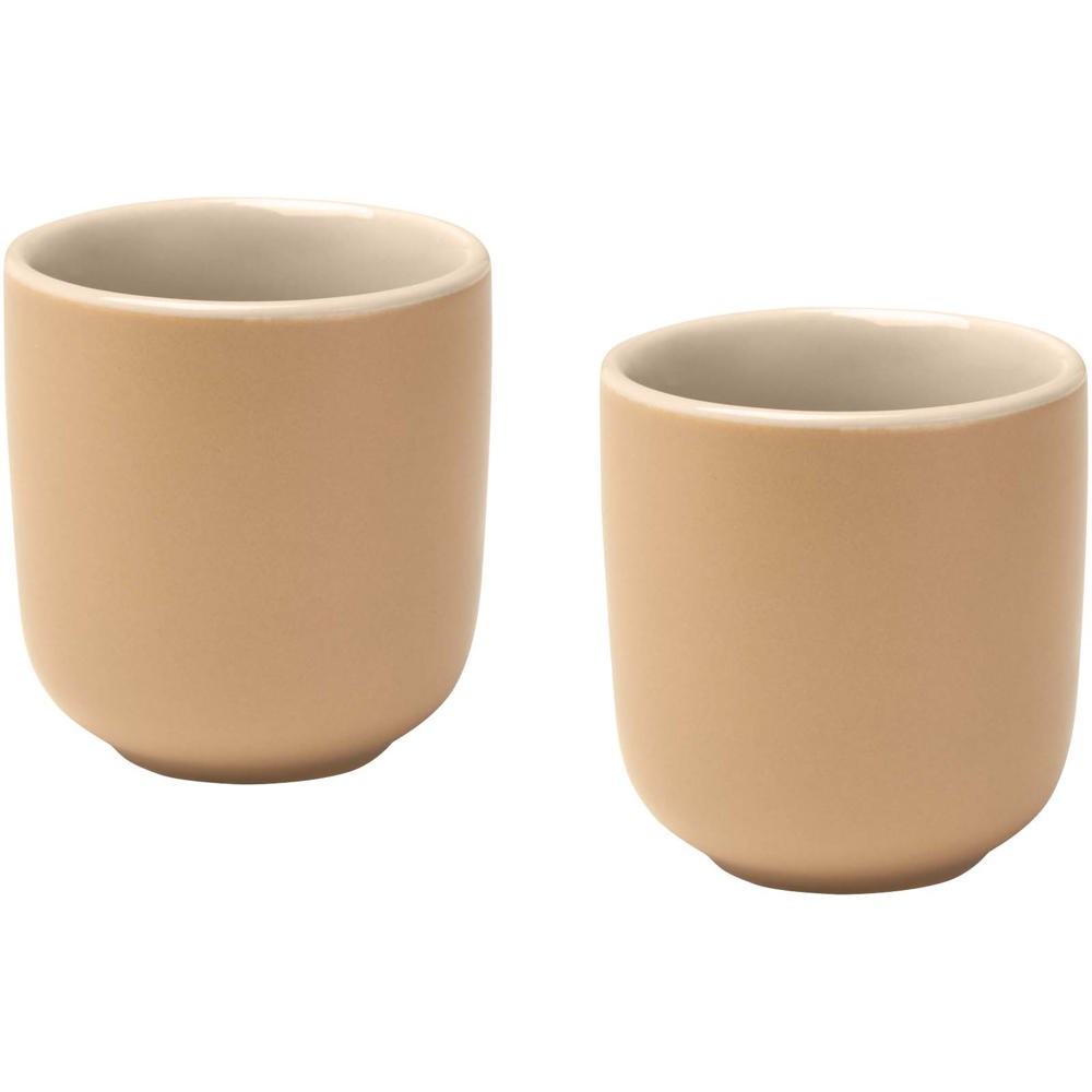 Male keramische espressokopjes van 90 ml met matte afwerking, set van 2