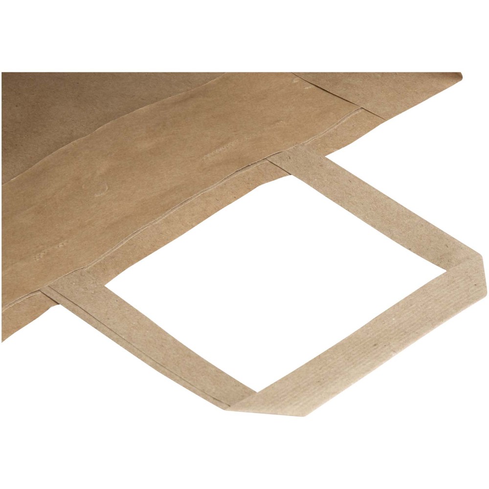 Kraft papieren tas 80 g/m² met platte handvatten – 25 x 15 x 32 cm