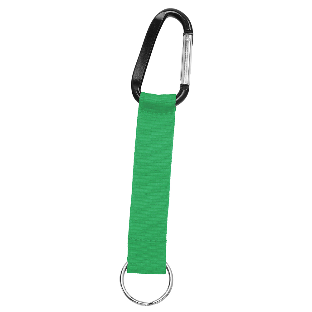 Korte keycord "Duo" - grasgroen/zwart