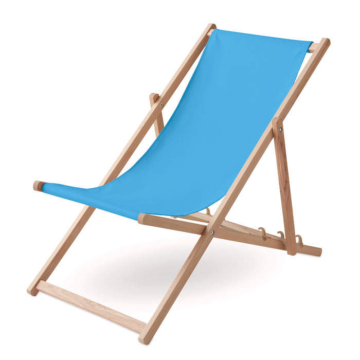 HONOPU - Houten strandstoel - Turquoise
