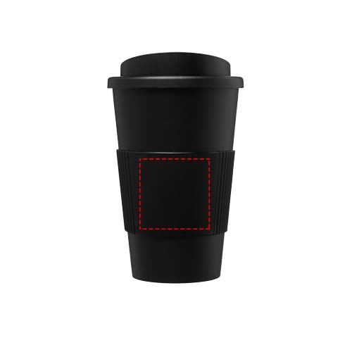 Americano® geïsoleerde beker van 350 ml met handgreep