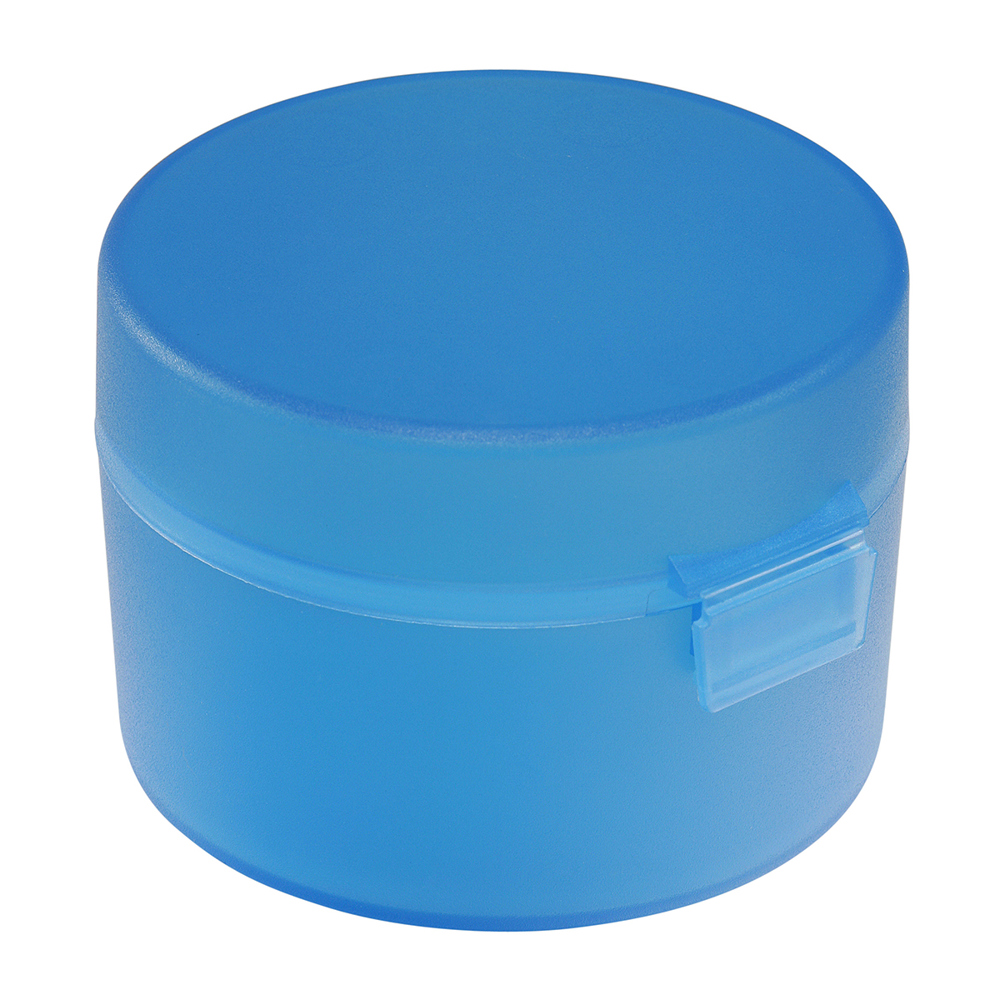 Fruit-/snackdoosje - matglas blauw