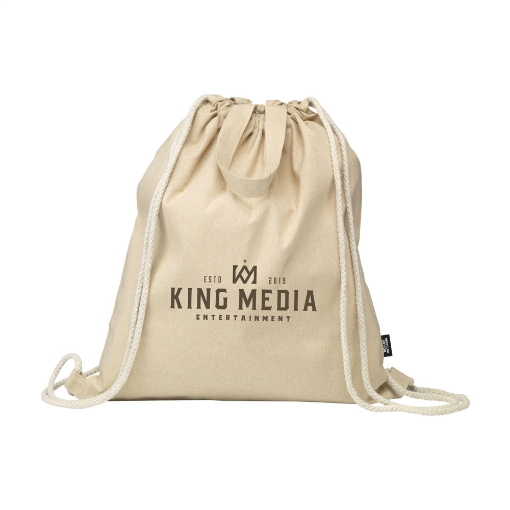 GRS Recycled Cotton PromoBag Plus (180 g/m²) rugzak - Naturel