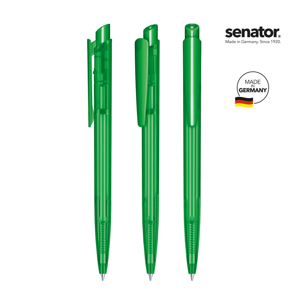 senator® Dart Clear  retractable pen - groen 347