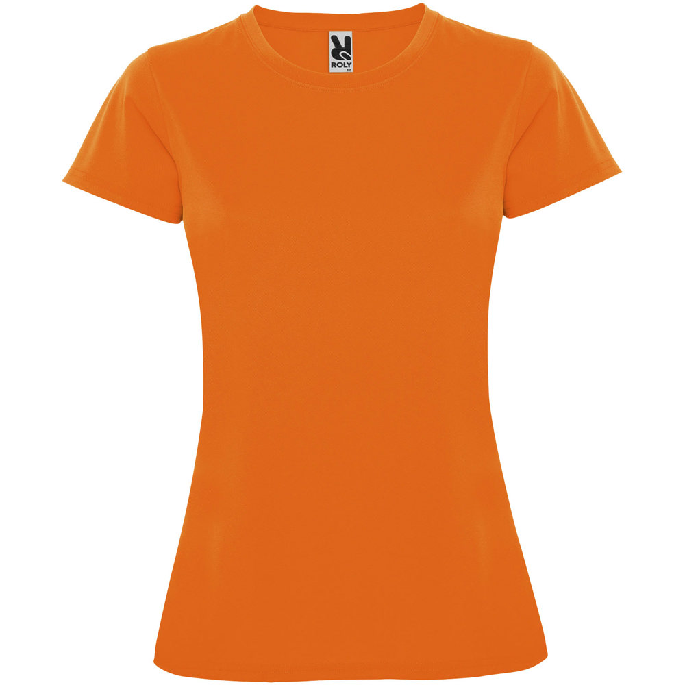 Montecarlo 150 g/m² sportshirt met korte mouwen voor dames - Fluor oranje