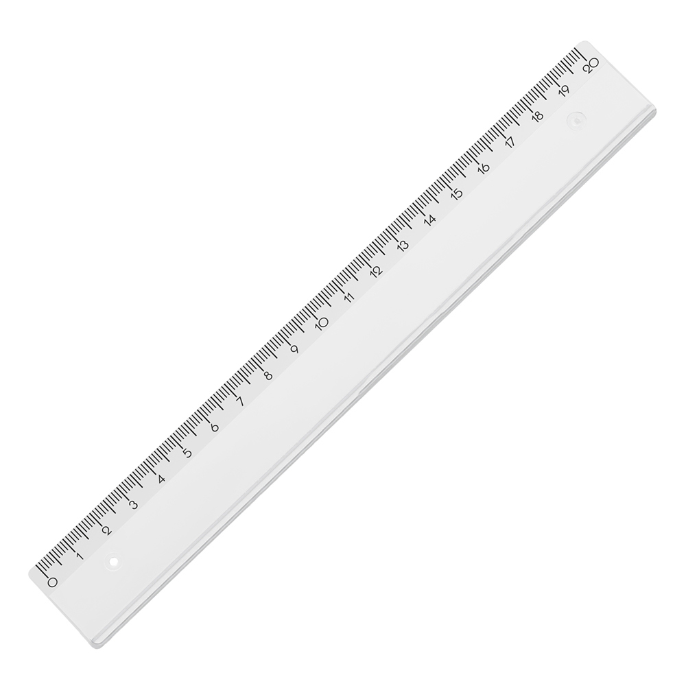 Liniaal 20 cm - glashelder