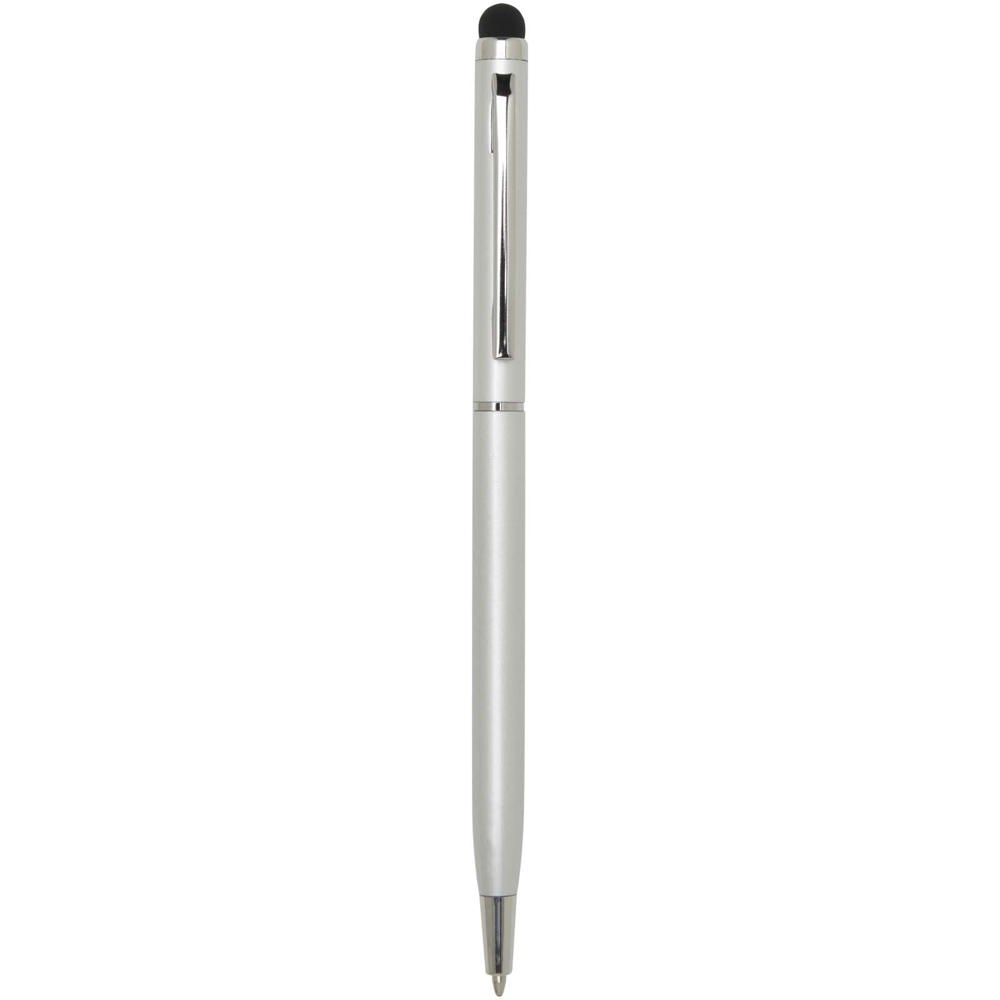 Ore aluminium balpen met stylus (blauwe inkt) - Zilver