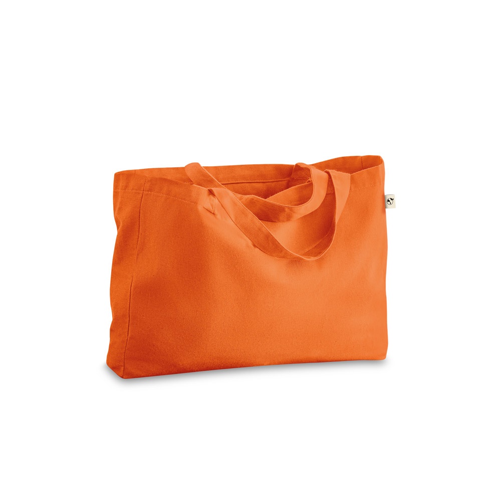 CAMDEN. Katoenen (50%), gerecycleerd katoenen (30%) en polyester (20% rPET) tas (280 g/m²) - Oranje