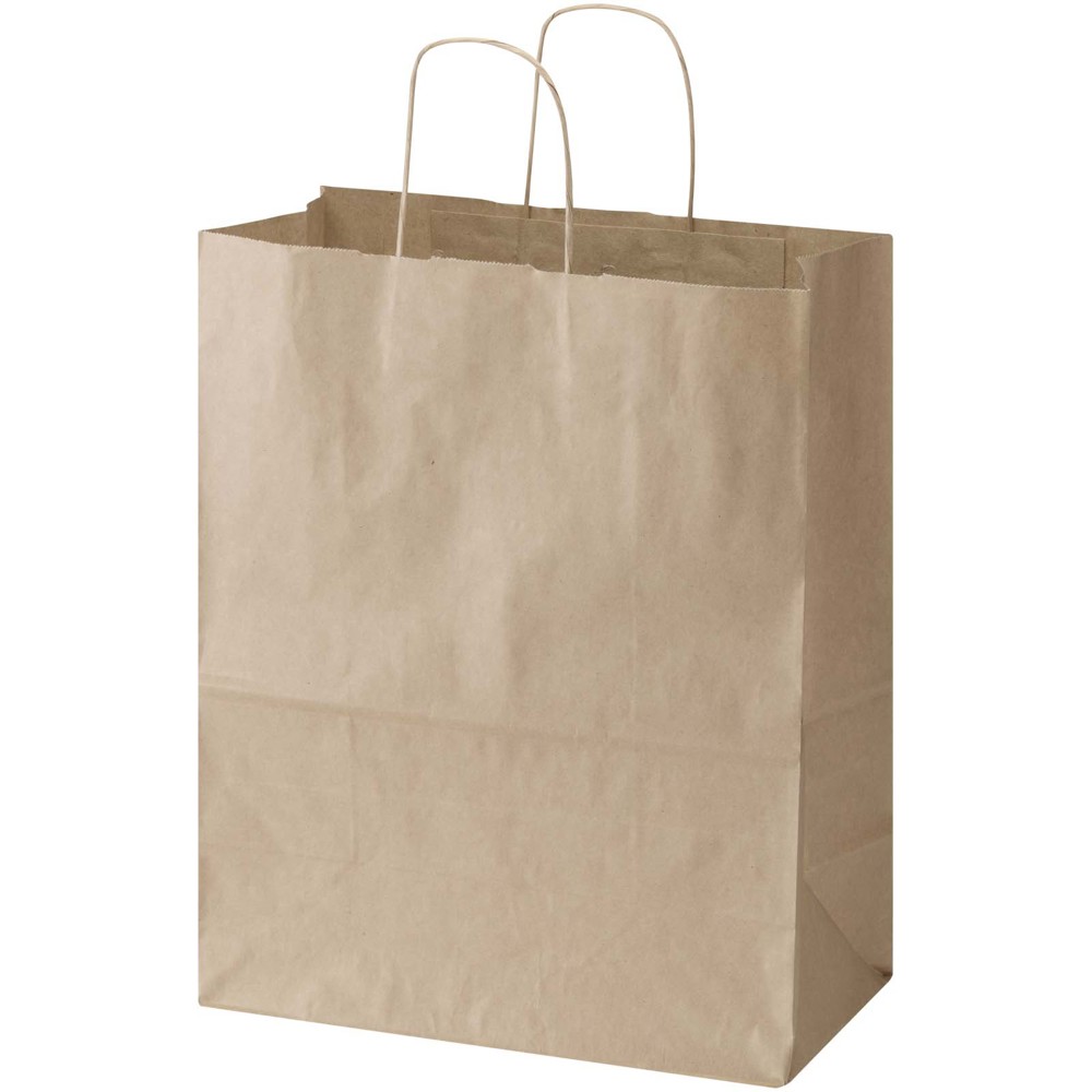 Kraft papieren tas 80–90 g/m² met gedraaide handvatten – 25 x 15 x 32 cm