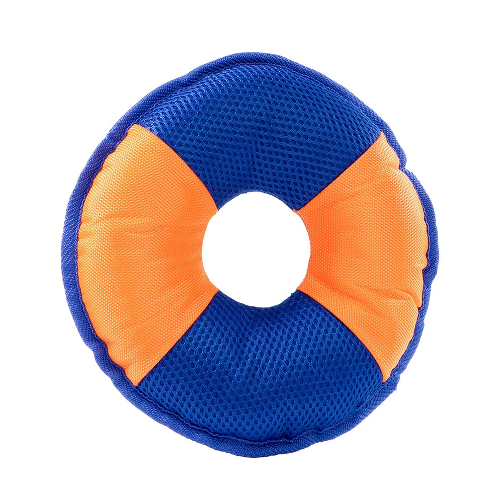 Hondenspeeltje Flying Disc - oranje/blauw