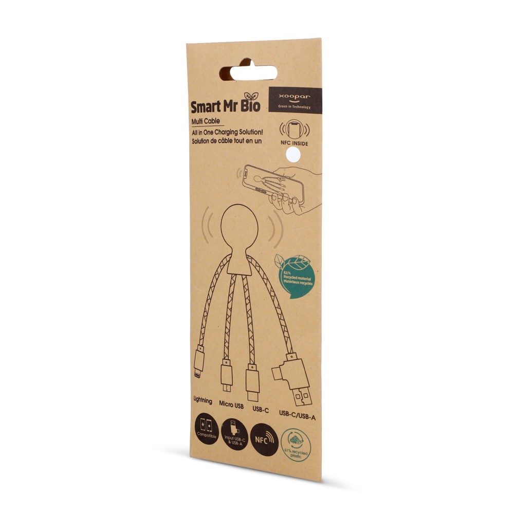 2099 | Xoopar Mr. Bio Smart Oplaadkabel met NFC