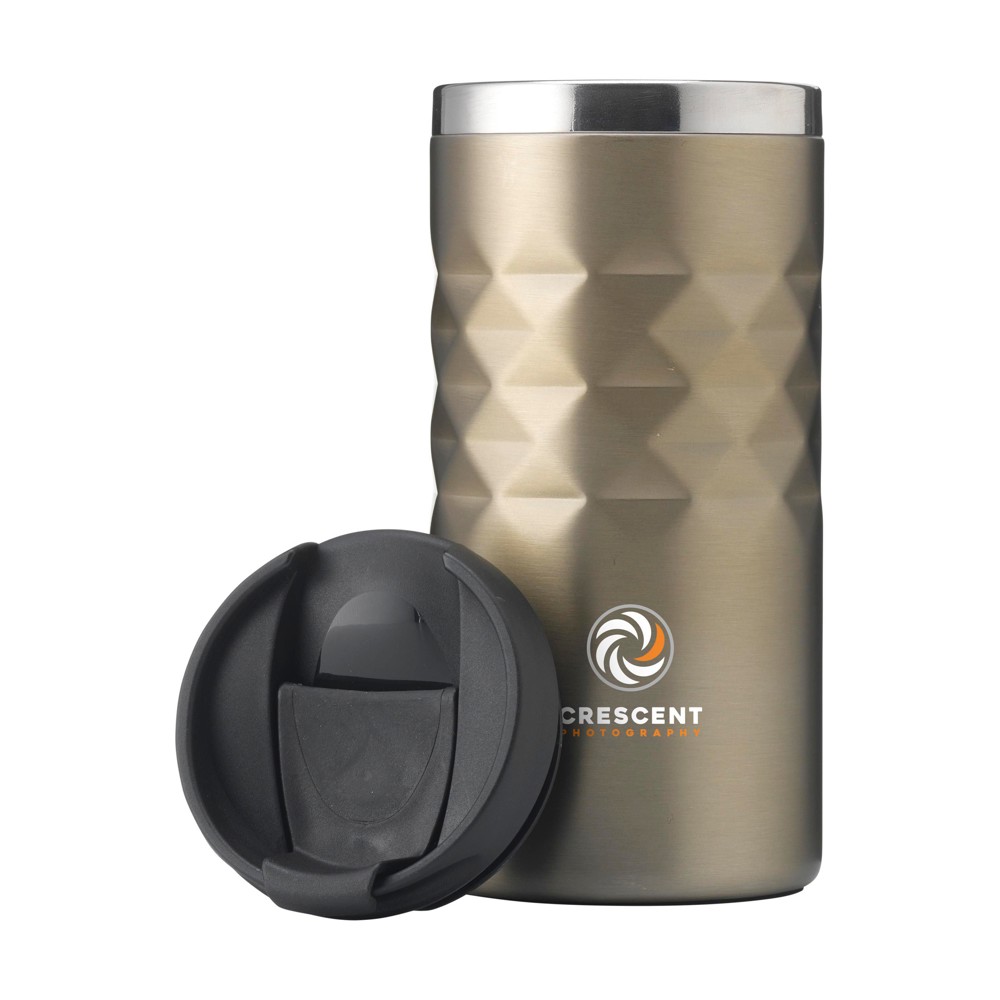 Geometric Mug RCS Recycled Steel 280 ml thermosbeker