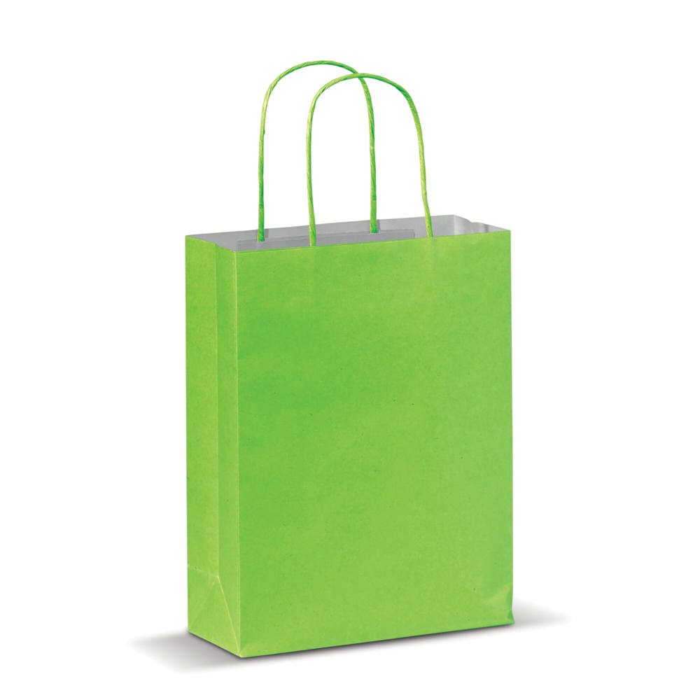 Draagtas papier klein 120g/m² - Lichtgroen